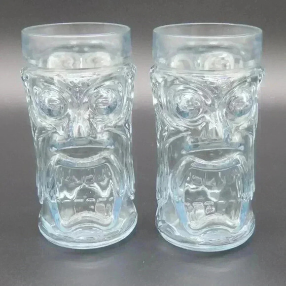 Anchor Hocking Glass Screaming Tiki Glass Drinking Glass Highball Vintage - Picture 1 of 10